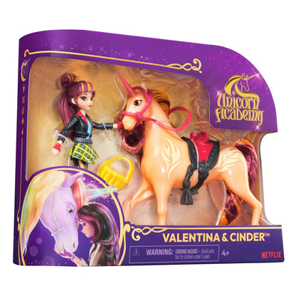 Unicorn Academy Doll & Unicorn- Valentina & Cinder