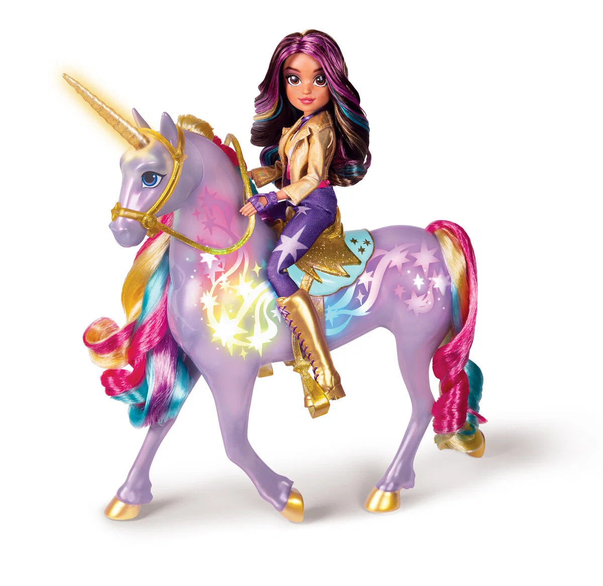 Unicorn Academy Rainbow Light Up Wildstar 28 cm