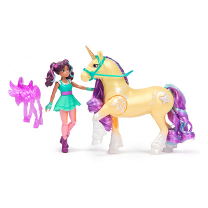 Unicorn Academy Doll Ava & Plant Magic Leaf