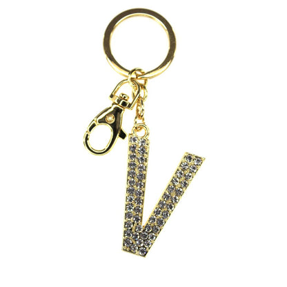 Tinka Nyckelring med Karbinhake Bokstav med Bling