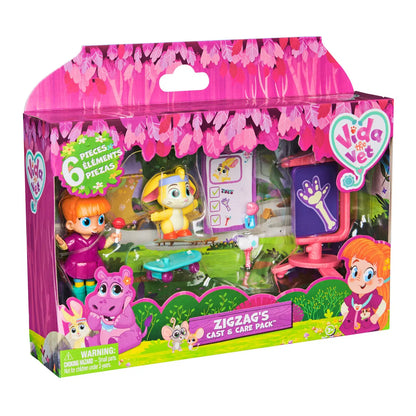 Vida the Vet Figure Story Pack 7,5 cm -Vida & Zigzag