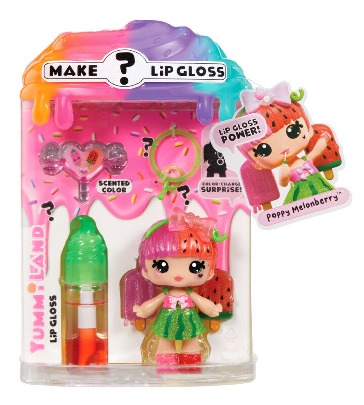 Yummiland Lip Gloss Docka - Färgskiftande Kombi -flera varianter i PDQ - Asst