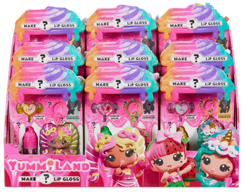 Yummiland Lip Gloss Docka - Färgskiftande Kombi -flera varianter i PDQ - Asst
