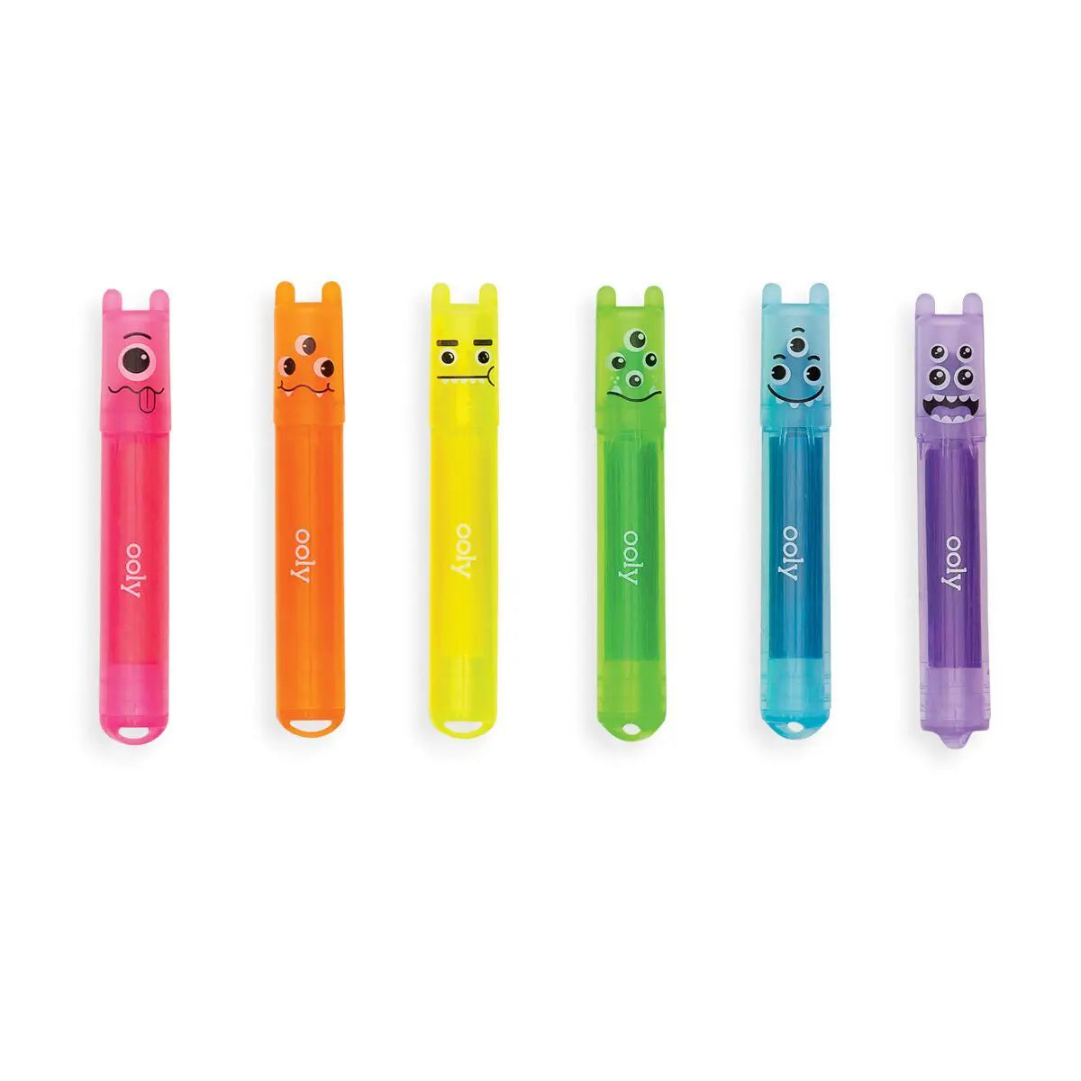OOLY Luktpennor Fruktdoft Highlighters Mini Monster Neon Set om 6