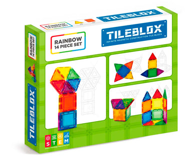 Tiles Rainbow 14 bitar - Byggklossar med Magneter