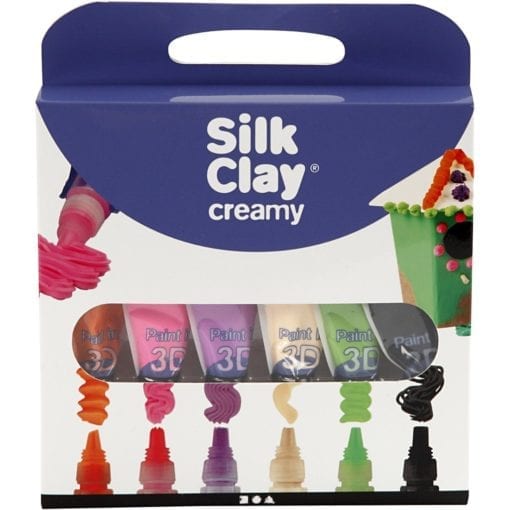 Silk Clay Creamy Mixade Färger II 6 x 35 ml