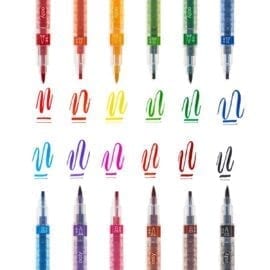 OOLY Calligraphy Duo Chisel and Brush Tip Markers - set of 12