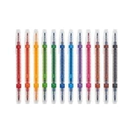 OOLY Calligraphy Duo Chisel and Brush Tip Markers - set of 12