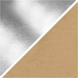 Läderpapper Silver 1 m