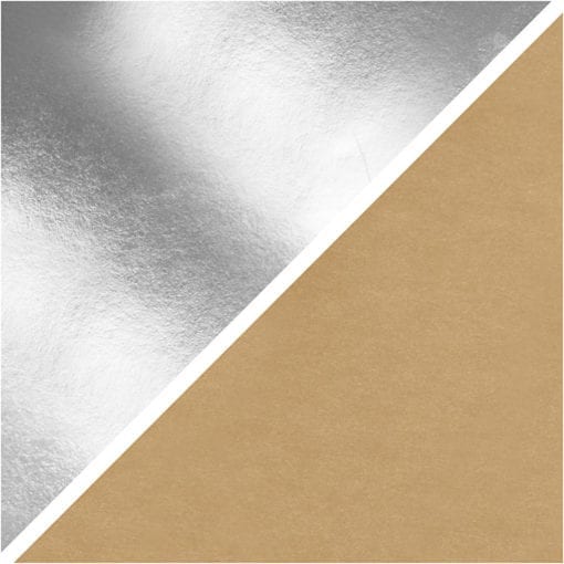 Läderpapper Silver 1 m