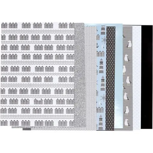 112248 Vivi Gade Design Paper Pad Maritim 24 Ark 120 g