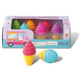 112393-4 petite sweets ice cream shoppe scented erasers
