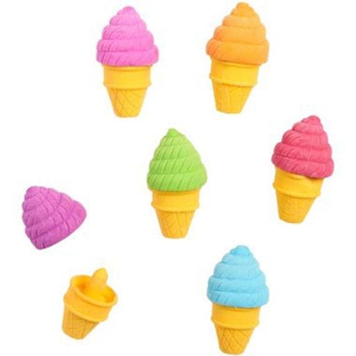 112393-5 OOLY Luktsudd petite sweets ice cream shoppe scented erasers