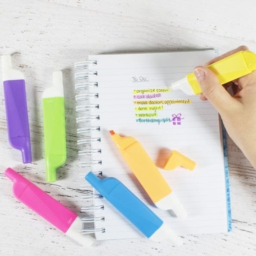 112432-1 OOLY Raderbara Överstrykningspennor Do-overs Erasable Highlighters - Set om 6