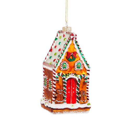 112799 Sass & Belle Julgranskula Gingerbread House Shaped Bauble