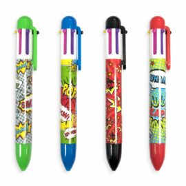 113582 OOLY Multipenna Comic Attack 6in1 Click Multi Color Pen3