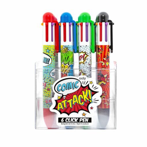 113582 OOLY Multipenna Comic Attack 6in1 Click Multi Color Pen7