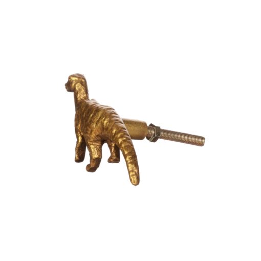 Sass & Belle Knopp Guld Dinosaurie i Vintage Stil