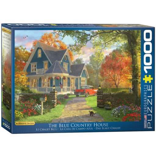 EuroGraphics Pussel The Blue Country House 1000 bitar