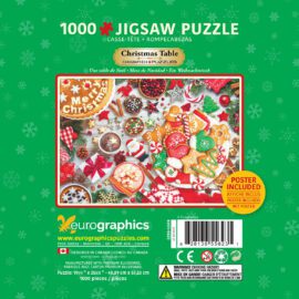 EuroGraphics Pussel Jul Christmas Table Tin 1000 bitar