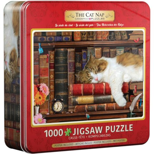 EuroGraphics Pussel Cat Nap Tin 1000 bitar