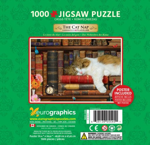 EuroGraphics Pussel Cat Nap Tin 1000 bitar