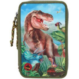 Dino World Trippelpennfodral T-Rex 3 Fack & Tillbehör