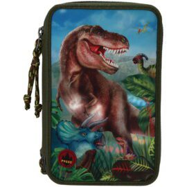 Dino World Trippelpennfodral T-Rex 3 Fack & Tillbehör