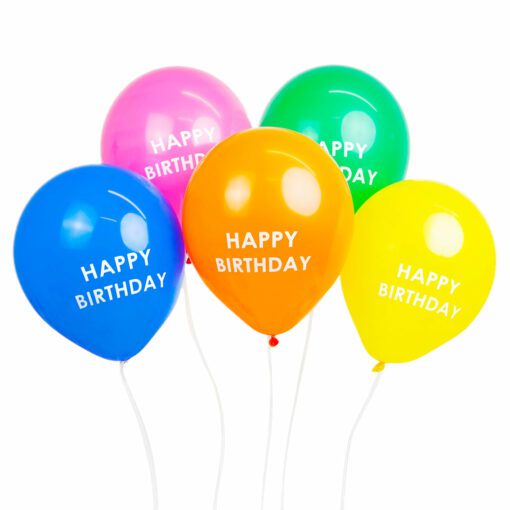 Talking Tables Ballonger 5-pack Flerfärgade Happy Birthday