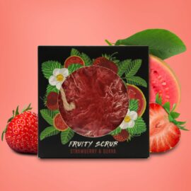 Reptvål Fruktskrubb Luffa - Jordgubbe & Guava
