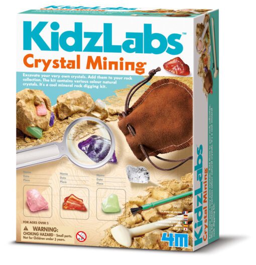 4M KidzLabs Experiment Kit Crystal Mining - Gräv fram Kristaller