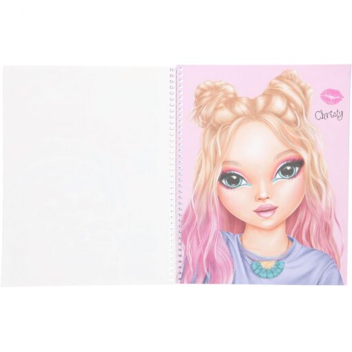 TOPModel Spiralbunden Designbok Sminka & Styla med Stickers