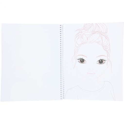 TOPModel Spiralbunden Designbok Sminka & Styla med Stickers